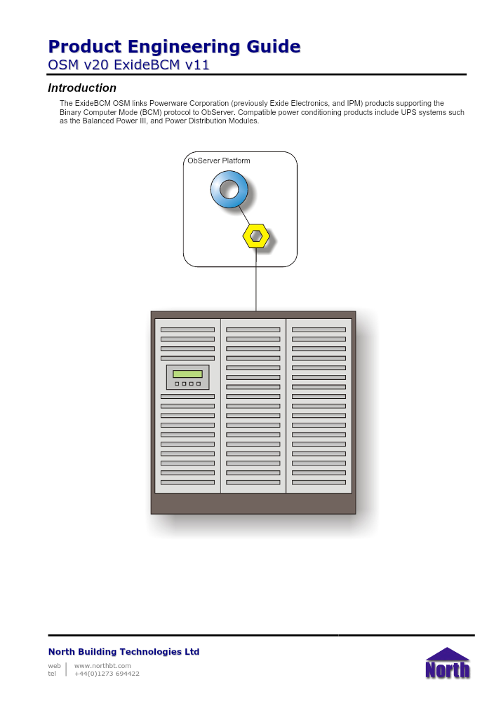 Preview thumbnail of page 1 of the ExideBCM Engineering Guide PDF document.